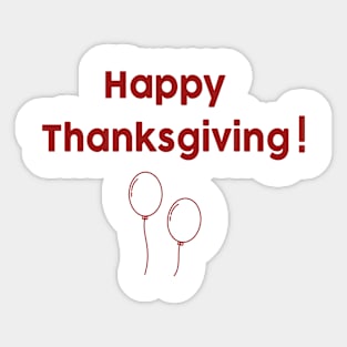 Happy Thanksgiving! Sticker